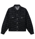Revenge All Over Logo Denim Jacket Black