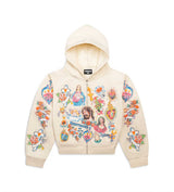 Righteous Risen King Zip Up Hoodie Cream