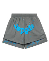 Sp5der OG Web Double Layer Shorts Baby Slate