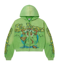 Vale Forever Taz Zip Up Hoodie Lime