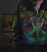 Vale Forever Taz Zip Up Hoodie Black