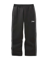 Triple Sevens Tracksuit Bottoms black, track pants with white side piping and small white logo at the hip, front view