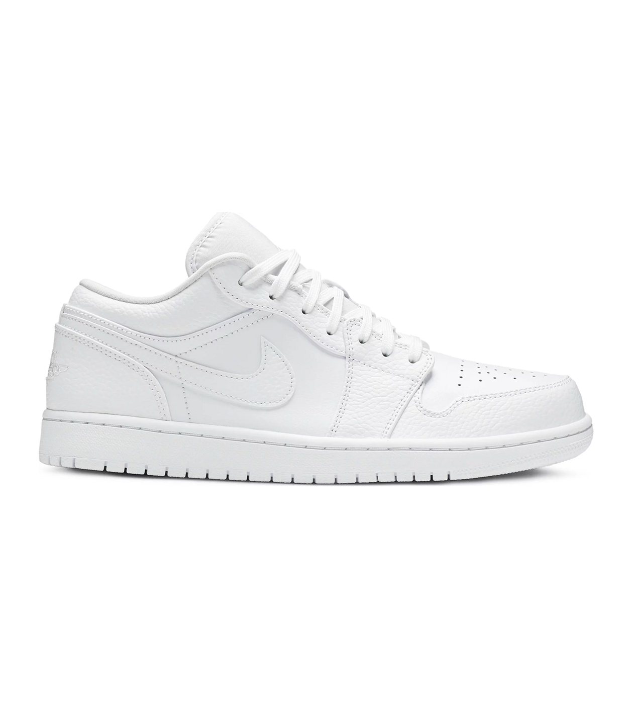 Jordan 1 Low 'Triple White Tumbled Leather'