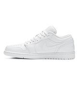 Jordan 1 Low 'Triple White Tumbled Leather'