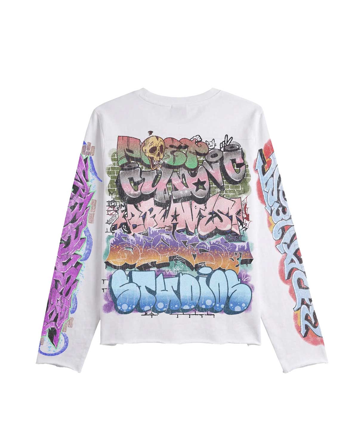 Bravest Studios Graf L/S Tee White